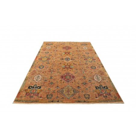 Tappeto Tribal Pakistan arancione grigio 170x240