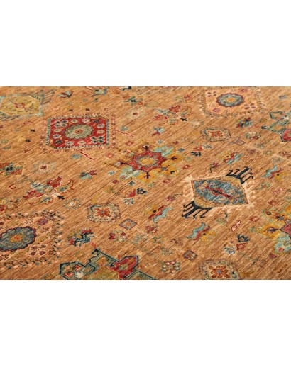 Tappeto Tribal Pakistan arancione grigio 170x240