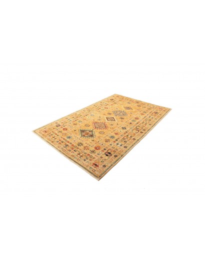 Tappeto Kazak Fine Pakistan marrone verde 147x214