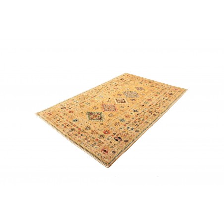 Tappeto Kazak Fine Pakistan marrone verde 147x214