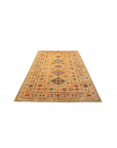 Tappeto Kazak Fine Pakistan marrone verde 147x214