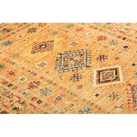 Tappeto Kazak Fine Pakistan marrone verde 147x214