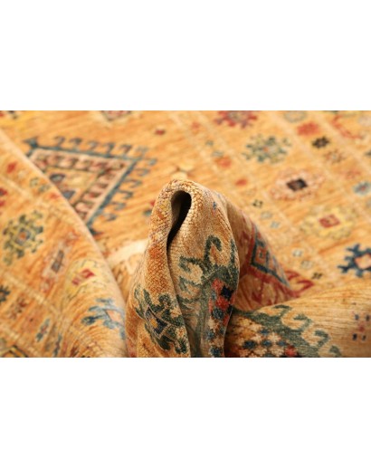 Tappeto Kazak Fine Pakistan marrone verde 147x214