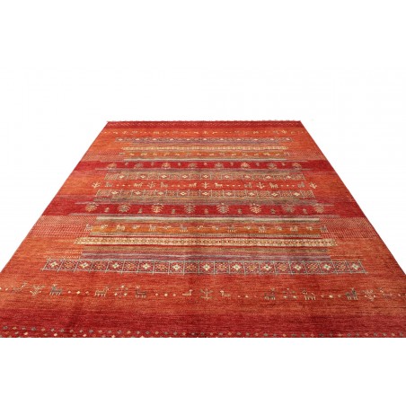 Tappeto Siva Pakistan rosso giallo 250x298