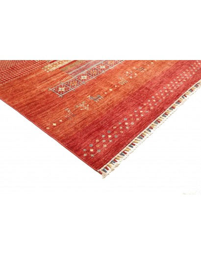 Tappeto Siva Pakistan rosso giallo 250x298