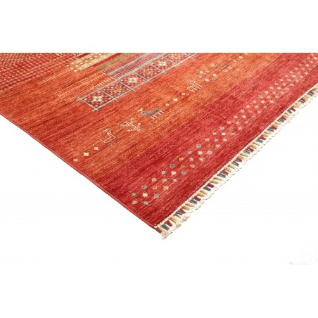 Tappeto Siva Pakistan rosso giallo 250x298