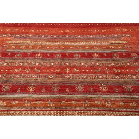 Tappeto Siva Pakistan rosso giallo 250x298