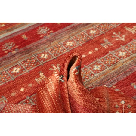 Tappeto Siva Pakistan rosso giallo 250x298