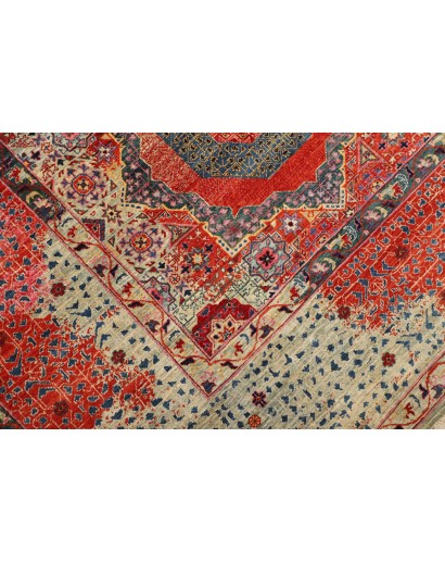 Tappeto Mamlouk Pakistan rosso marrone 302x420