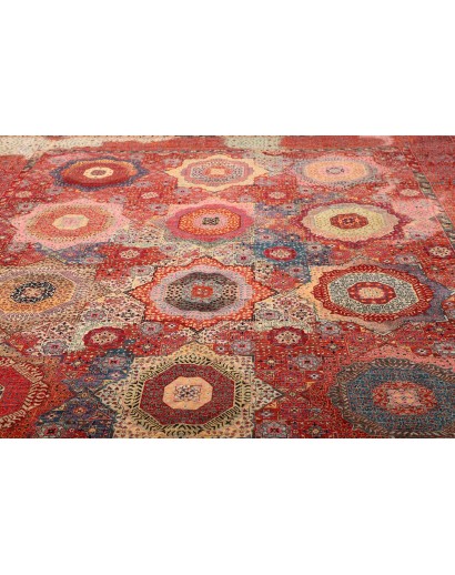 Tappeto Mamlouk Pakistan rosso marrone 302x420