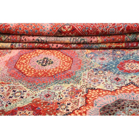 Tappeto Mamlouk Pakistan rosso marrone 302x420