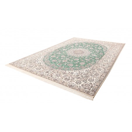 Tappeto Nain 9La Persia bianco azzurro 252x350