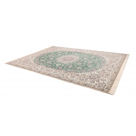 Tappeto Nain 9La Persia bianco azzurro 252x350