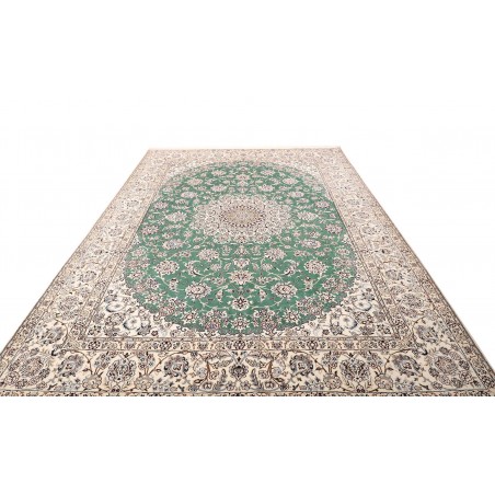 Tappeto Nain 9La Persia bianco azzurro 252x350