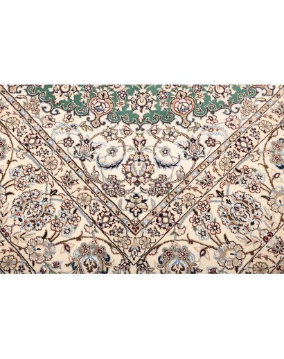 Tappeto Nain 9La Persia bianco azzurro 252x350