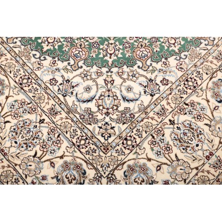 Tappeto Nain 9La Persia bianco azzurro 252x350