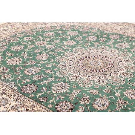 Tappeto Nain 9La Persia bianco azzurro 252x350