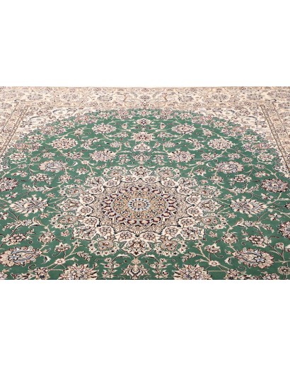 Tappeto Nain 9La Persia bianco azzurro 252x350
