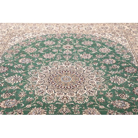 Tappeto Nain 9La Persia bianco azzurro 252x350