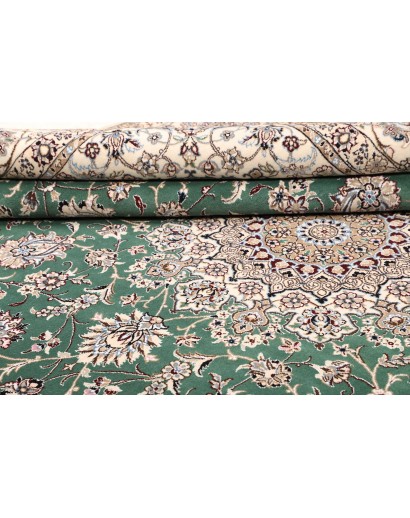 Tappeto Nain 9La Persia bianco azzurro 252x350