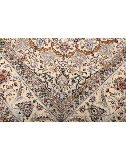 Tappeto Nain 9La Persia bianco azzurro 206x303