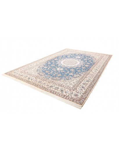 Tappeto Nain 9La Persia bianco blu 253x359