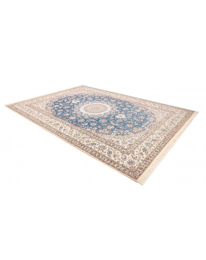 Tappeto Nain 9La Persia bianco blu 253x359