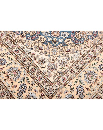 Tappeto Nain 9La Persia bianco blu 253x359