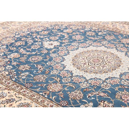 Tappeto Nain 9La Persia bianco blu 253x359