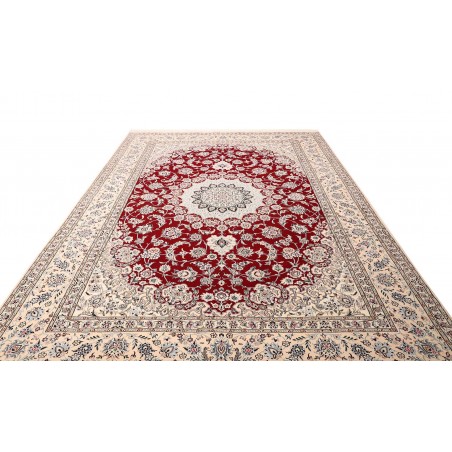 Tappeto Nain 9La Persia bianco grigio 250x352