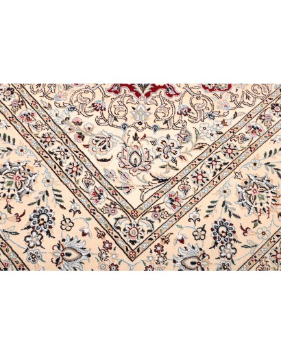 Tappeto Nain 9La Persia bianco grigio 250x352