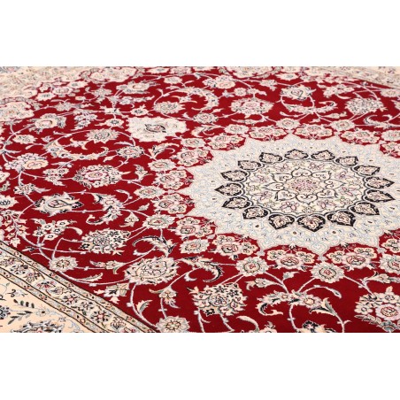 Tappeto Nain 9La Persia bianco grigio 250x352
