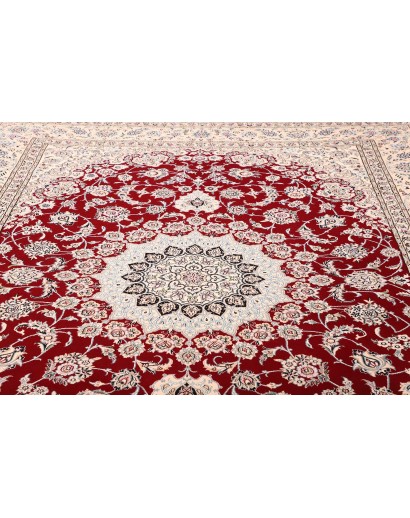 Tappeto Nain 9La Persia bianco grigio 250x352