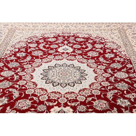 Tappeto Nain 9La Persia bianco grigio 250x352