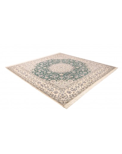 Tappeto Nain 9La Persia bianco azzurro 251x253