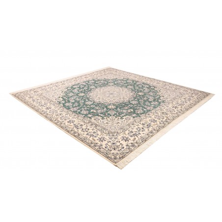 Tappeto Nain 9La Persia bianco azzurro 251x253