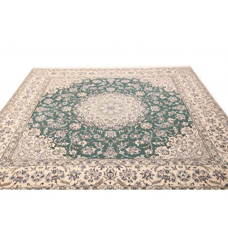 Tappeto Nain 9La Persia bianco azzurro 251x253