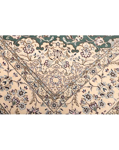 Tappeto Nain 9La Persia bianco azzurro 251x253