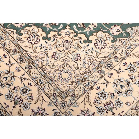 Tappeto Nain 9La Persia bianco azzurro 251x253