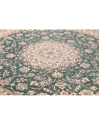 Tappeto Nain 9La Persia bianco azzurro 251x253