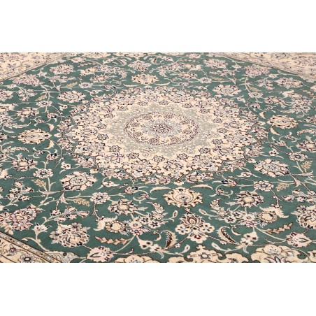 Tappeto Nain 9La Persia bianco azzurro 251x253