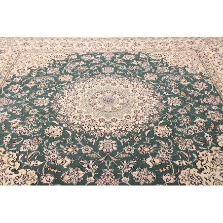 Tappeto Nain 9La Persia bianco azzurro 251x253