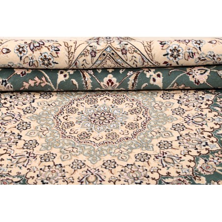 Tappeto Nain 9La Persia bianco azzurro 251x253