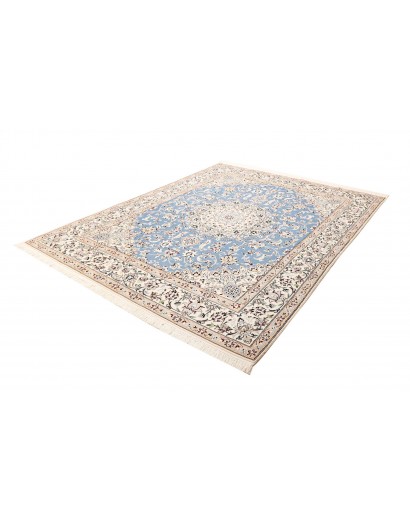 Tappeto Nain 9La Persia bianco blu 203x257