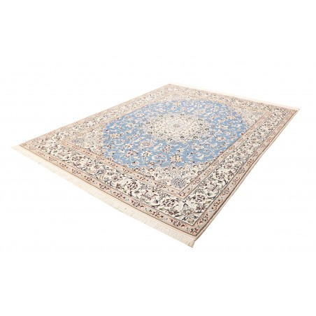 Tappeto Nain 9La Persia bianco blu 203x257