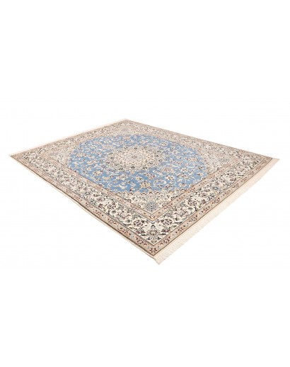Tappeto Nain 9La Persia bianco blu 203x257