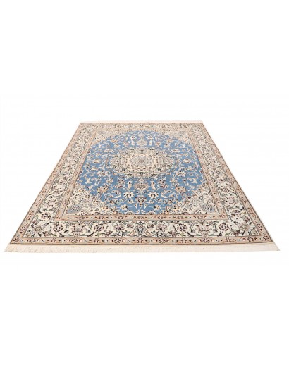 Tappeto Nain 9La Persia bianco blu 203x257