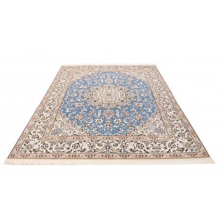 Tappeto Nain 9La Persia bianco blu 203x257