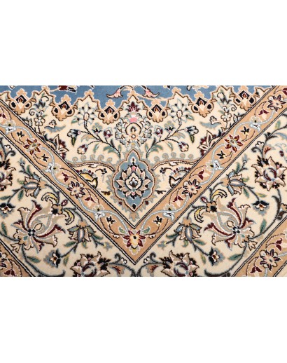 Tappeto Nain 9La Persia bianco blu 203x257