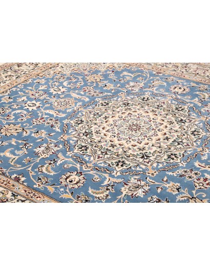 Tappeto Nain 9La Persia bianco blu 203x257